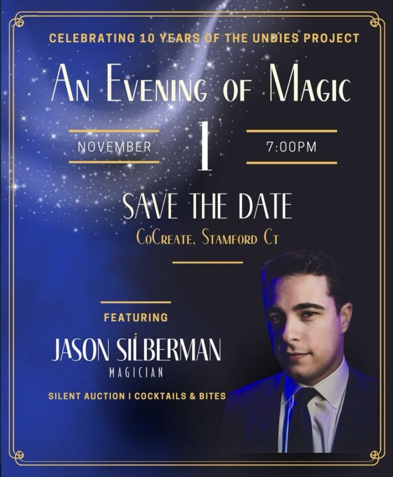 An evening of Magic poster for The Undies Project.